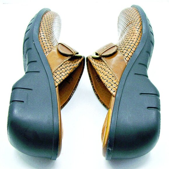 Clarks Artisan Collection Buckle Clogs Mules Shoes - Picture 8 of 11